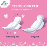 Lil-Lets Teens Long Pads with Wings – 60 Pads (5 x 12 Packs) | Unscented | Soft & Petite Design | Medium Flow Sanitary Towels | First Period Pads for Teenagers | Bulk Pack