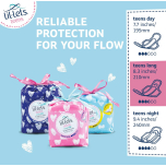 Lil-Lets Teens Long Pads with Wings – 60 Pads (5 x 12 Packs) | Unscented | Soft & Petite Design | Medium Flow Sanitary Towels | First Period Pads for Teenagers | Bulk Pack