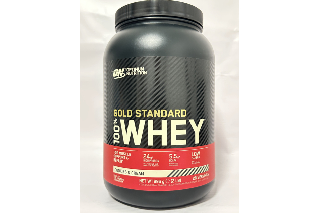 Optimum Nutrition Gold Standard Whey – Cookies & Cream – 896g (28 Servings) – High Protein Shake with BCAAs