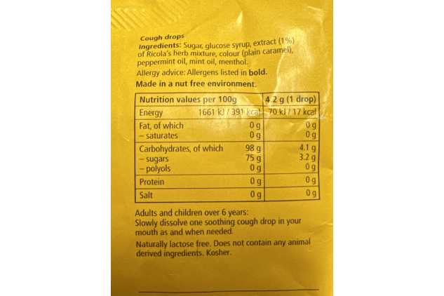 Ricola Soothe & Clear Original Herb 75g