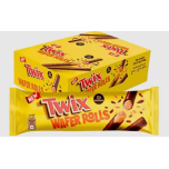 Twix Wafer Rolls – Pack of 12 x 22.5g | Caramel & Biscuit Cream Chocolate Coated Twin Bars