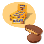 ahead Peanut Butter Cups – 15 × 2-Pack (510g Total) | No Added Sugar | Keto-Friendly