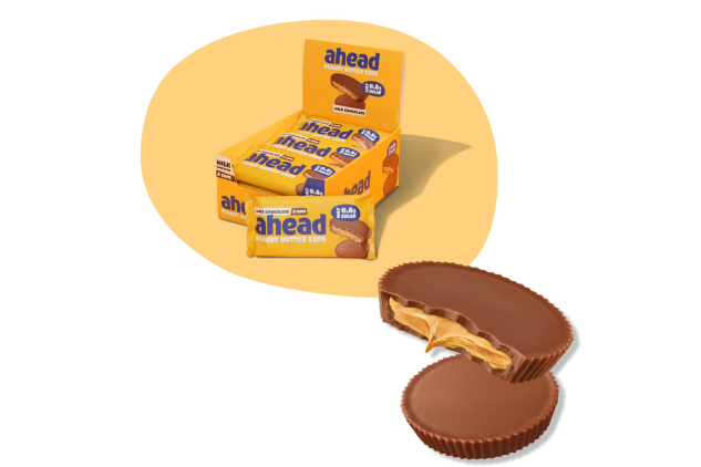 ahead Peanut Butter Cups – 15 × 2-Pack (510g Total) | No Added Sugar | Keto-Friendly