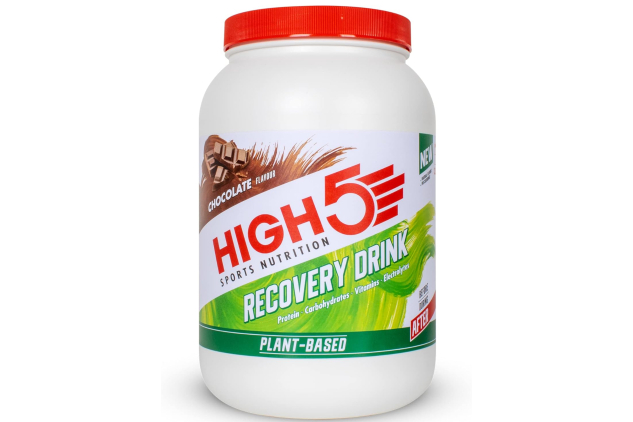 HIGH5 Recovery Drink – Plant-Based Pea Protein – Chocolate – 1.6kg Tub – Vegan Post-Workout | 32 Servings