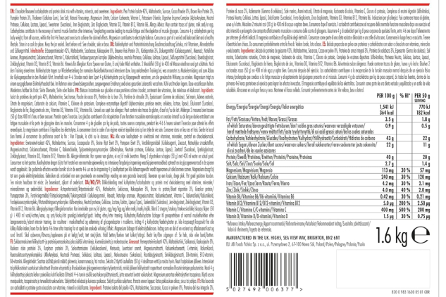 HIGH5 Recovery Drink – Plant-Based Pea Protein – Chocolate – 1.6kg Tub – Vegan Post-Workout | 32 Servings