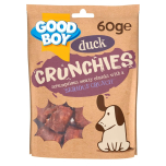 Good Boy Meaty Crunchies Dog Treats – Duck Flavour – 8 × 60g | Natural, High Protein, Crunchy Dog Snacks