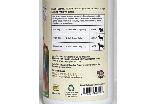 Coprophagia Stop – 60 Soft Chews | Stool Eating Deterrent for Dogs | Chicken Flavour