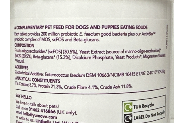 YUMOVE Digestive Support Tablets for Dogs – Gut Health & Sensitive Digestion – 300 Pack