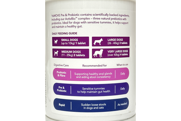 YUMOVE Digestive Support Tablets for Dogs – Gut Health & Sensitive Digestion – 300 Pack