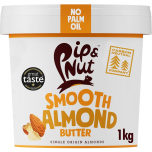Pip & Nut Smooth Almond Butter – 1kg Tub | 100% Natural, No Palm Oil, Vegan