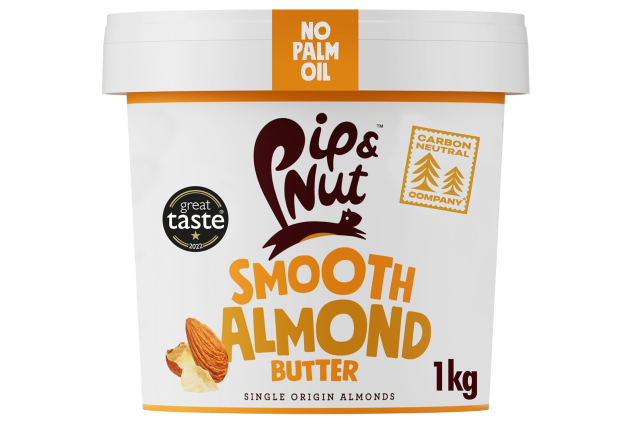 Pip & Nut Smooth Almond Butter – 1kg Tub | 100% Natural, No Palm Oil, Vegan