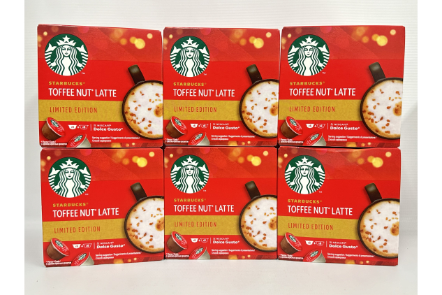 Nescafe Dolce Gusto Starbucks Toffee Nut Latte – 72 Pods (36 Servings) – Limited Edition Flavour