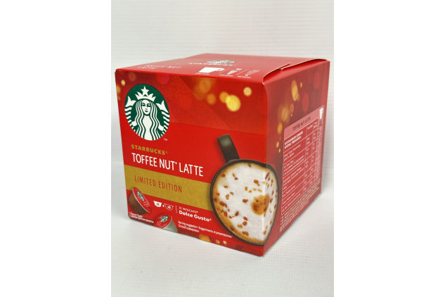 Nescafe Dolce Gusto Starbucks Toffee Nut Latte – 72 Pods (36 Servings) – Limited Edition Flavour