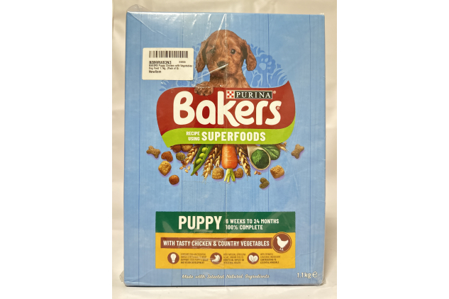 Bakers Puppy Chicken with Vegetables Dry Dog Food – 1.1kg (Pack of 5)