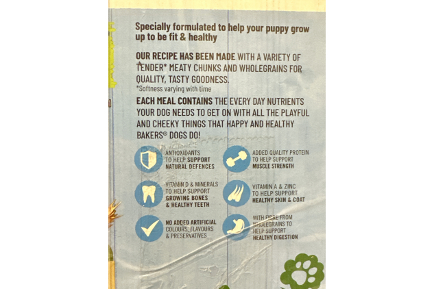 Bakers Puppy Chicken with Vegetables Dry Dog Food – 1.1kg (Pack of 5)