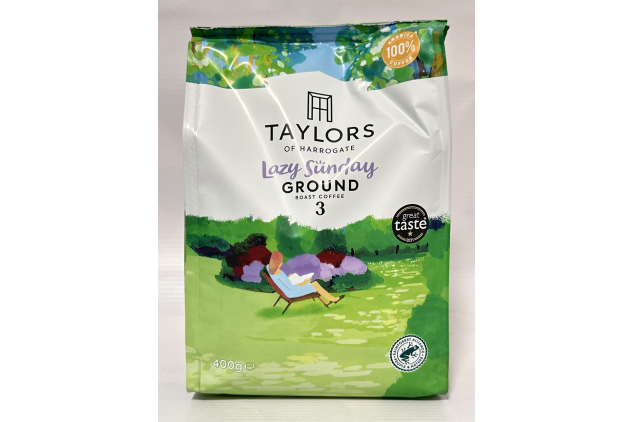Taylors of Harrogate Lazy Sunday Ground Coffee – 400g (Pack of 3)