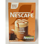 Nescafe Sticky Toffee Pudding LATTE Instant Coffee Sachets – 42 Servings (6 × 7 Packs) Dessert Edition Range