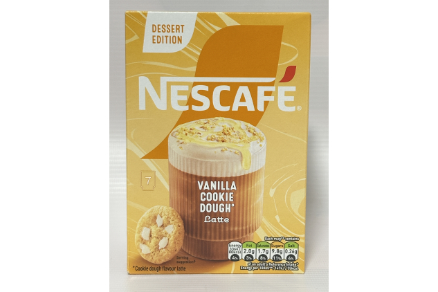 Nescafé Vanilla Cookie Dough Latte Instant Coffee Sachets – Dessert Edition – 6 x 7 Packs (42 Servings)