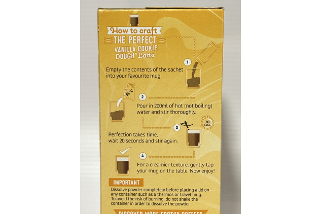 Nescafé Vanilla Cookie Dough Latte Instant Coffee Sachets – Dessert Edition – 6 x 7 Packs (42 Servings)