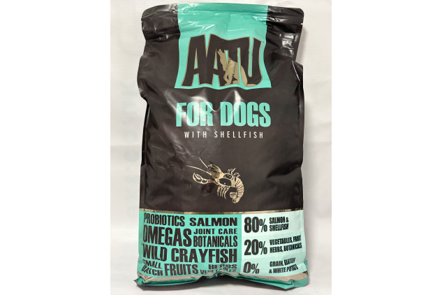 AATU 80/20 Complete Dry Dog Food with Salmon & Shellfish – 10kg – High Protein, Grain Free