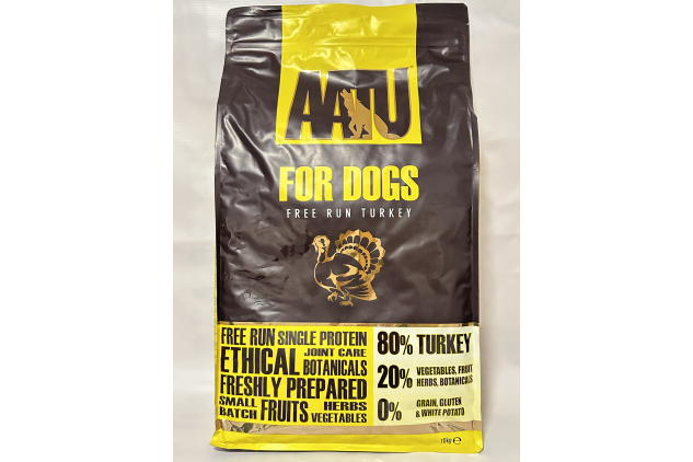 AATU 80/20 Turkey Dry Dog Food 10kg (2 x 5kg Bags) | High Protein, Grain Free, Raw Alternative
