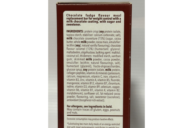 SlimFast Chocolate Fudge Meal Replacement Bars – 16 x 60g (4 Packs of 4) – High Protein & 27 Vitamins