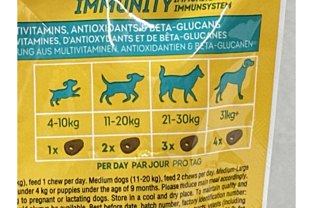 Pedigree Dog Multivitamins Immunity | 30 Soft Chews | Chicken Flavour