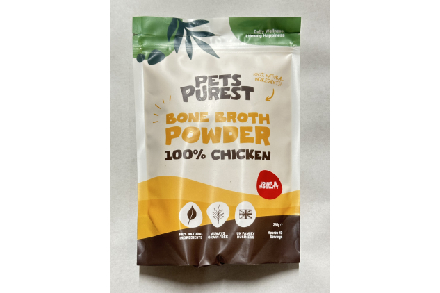 Pets Chicken Bone Broth for Dogs & Cats 250g Supports Joints Digestion Immunity & Healthy Skin and Coat