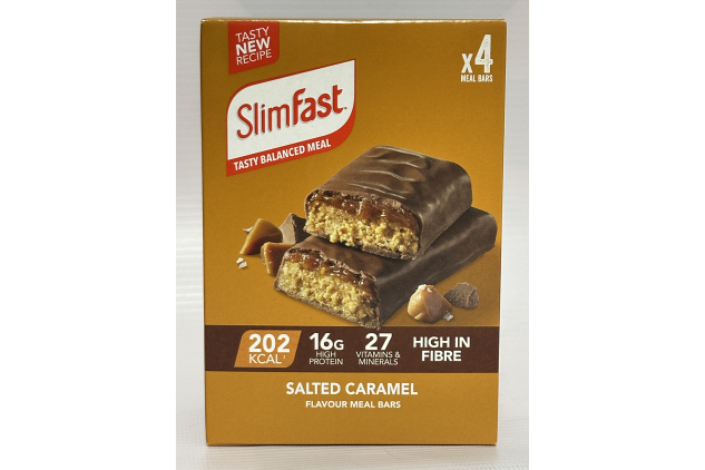 SlimFast Salted Caramel Meal Bars 16 x 60g High Protein 27 Vitamins & Minerals