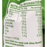 SlimFast Sour Cream & Chive Pretzel Snacks – 24 x 23g Bags – Under 100 Calories