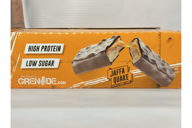 Grenade Jaffa Quake Protein Bars 12 x 60g High Protein Low Sugar