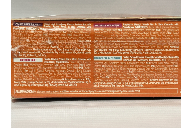 Grenade Protein Bar Selection Box – 12 x 60g Variety Pack | High Protein, Low Sugar