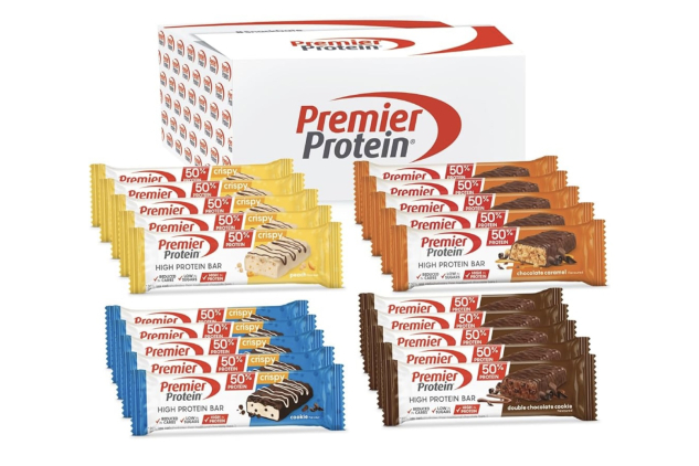 Premier Protein - High Protein Bar 50% Multi Flavour Box 20 X 40g Low Sugar Low Carb