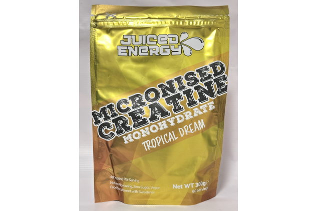Micronised Creatine Monohydrate Powder – Tropical Dream Flavour – 300g | 60 Servings