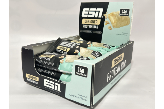 ESN Designer Protein Bar – Almond Coconut – 12 x 45g