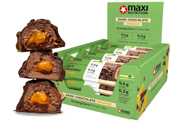 Maxi Nutrition Vegan Creamy Core Protein Bar – Dark Chocolate Orange – 12 x 45g