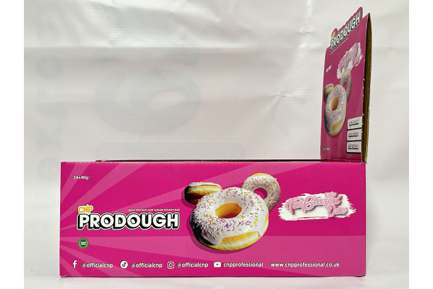 CNP Prodough High Protein Low Sugar Dough Bars – Glazed Doughnut – 24 x 40g