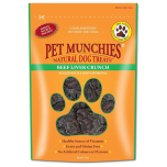 Pet Munchies Beef Liver Crunch Dog Treats – Premium Grain Free Dog Chews – 8 × 90g