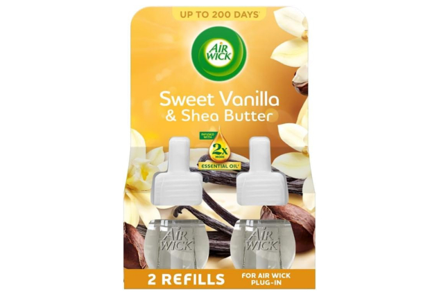 Air Wick Electric Plug-In Refill – Sweet Vanilla & Shea Butter – 6 x 19ml (3 Twin Packs)