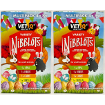 VETIQ Nibblots Small Animal Treats Variety Pack – 8 x 30g | Added Vitamins & Omega 3 | Apple, Berries, Carrot & Tropical (Packaging May Vary)