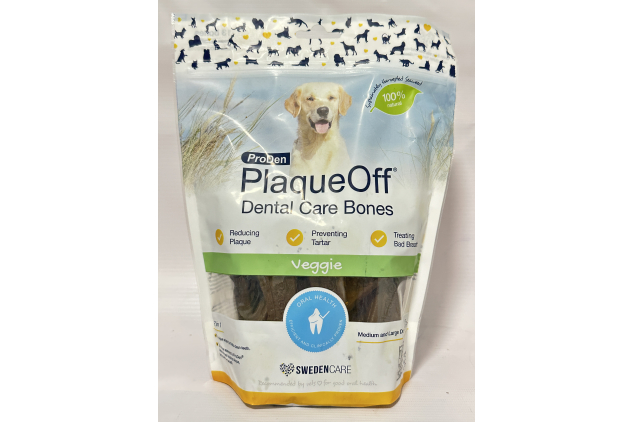 ProDen PlaqueOff Dental Bones – Vegetable Fusion – 2 x 13 Bones | Grain Free Dog Dental Chews | Helps Reduce Plaque & Tartar | For Medium & Large Dogs