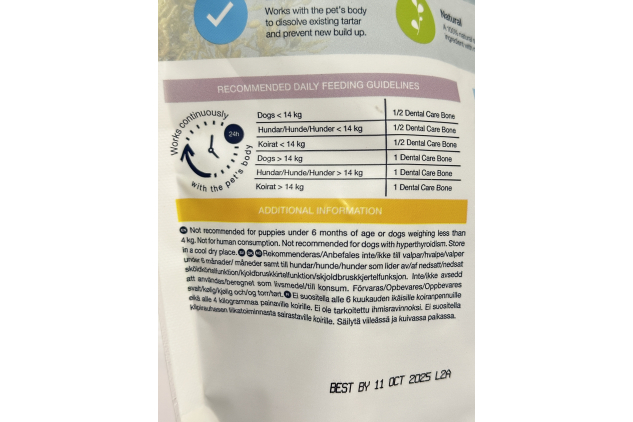 ProDen PlaqueOff Dental Bones – Vegetable Fusion – 2 x 13 Bones | Grain Free Dog Dental Chews | Helps Reduce Plaque & Tartar | For Medium & Large Dogs