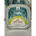 Almo Nature Daily Menu Dog Pate with Chicken & Peas – Grain-Free Wet Food – 32 x 100g