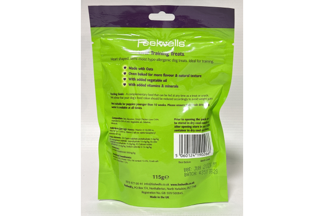 Feelwells Semi Moist Liver Training Treats for Dogs – 7 x 115g – Healthy Rewards