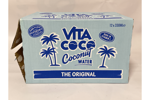Vita Coco Pure Coconut Water Naturally Hydrating, Packed With Electrolytes, Gluten Free, Full Of Vitamin C & Potassium 12x330ml