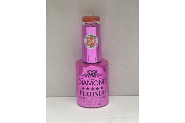 Diamond Platinum Gel Polish Shade 24 UV/LED Soak Off 15ml