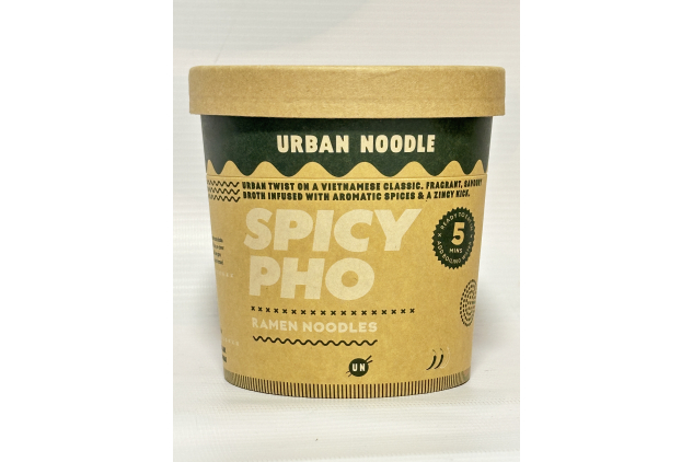 Urban Noodle Spicy Pho Ramen Noodles – 87.5g Pots (Pack of 6) | Aromatic Vietnamese-Style Instant Noodles
