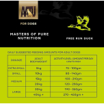 AATU 80/20 Complete Dry Dog Food – Free Run Duck 9kg (6 x 1.5kg Bags) | High Protein Grain Free Kibble