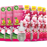 Air Wick Essential Oils Plug-In Refills – Cherry Blossom & Raspberry – 6 x 19ml