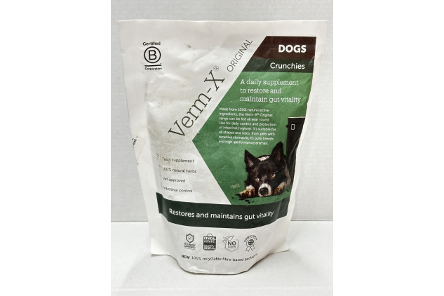 Verm-X Herbal Crunchies for Dogs – 100g – Natural Daily Supplement